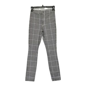 Hollister Ultra High Rise Checkered Black White Blue Pants Size XS